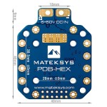Mateksys Matek Systems PDB-HEX PDB HEX 12s 6~60V 5A Regulator Current Sense FC Multirotor FPV Racing Long Range